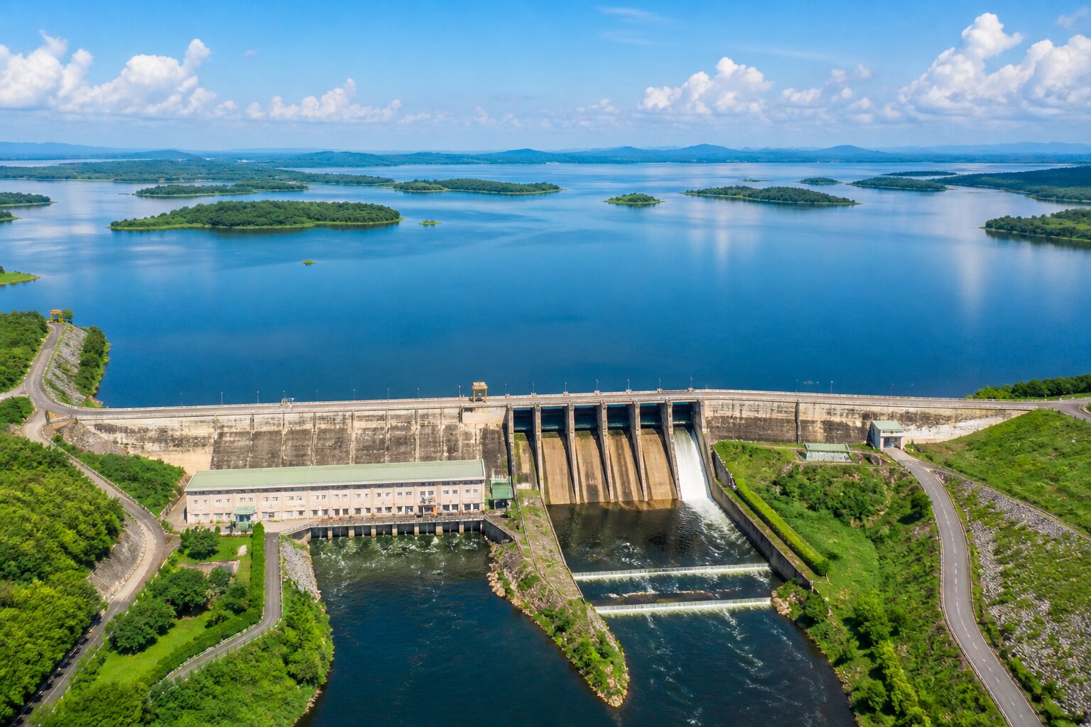 Usuma Dam vicinity from Golf City